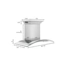 36" CrownSound‚ Ducted Vent Wall Mount Range Hood with Built-in Bluetooth Speakers view 10