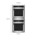 24" Smart Double Wall Oven With True Convection view 7