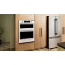 30-inch Smart Electric Combo Wall Oven With Assisted Cooking Modes - White view 4