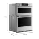 30-inch Smart Electric Combo Wall Oven With Intelligent Cooking Camera - Printshield™ Finish view 3