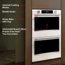 30-inch Smart Electric Double Wall Oven With Assisted Cooking Modes - White view 5