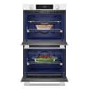 30-inch Smart Electric Double Wall Oven With Assisted Cooking Modes - White view 2