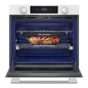 30-inch Smart Electric Single Wall Oven With Assisted Cooking Modes - White view 2