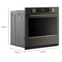 30-inch Smart Electric Single Wall Oven With Intelligent Cooking Camera - Black Ore view 2