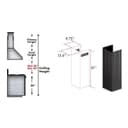 61" Wooden Chimney Extension for Ceilings up to 12 ft. view 2
