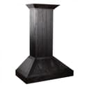 36 In. Wooden Convertible Vent Wall Mount Range Hood In Rustic Dark Finish view 1