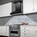 36 In. Wooden Convertible Vent Wall Mount Range Hood In Rustic Dark Finish view 6