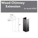 61" Wooden Chimney Extension for Ceilings up to 12 ft. view 1