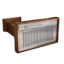 30 In. Wooden Wall Mount Range Hood In Rustic Light Finish view 4