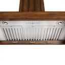 30 In. Wooden Wall Mount Range Hood In Rustic Light Finish view 6