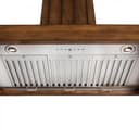 36 In. Wooden Wall Mount Range Hood In Rustic Light Finish view 6