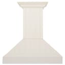 30" Ducted Vent Wooden Wall Mount Range Hood in Cottage White view 3