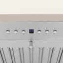 30" Ducted Vent Wooden Wall Mount Range Hood in Cottage White view 7