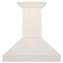 36"Ducted Vent Wooden Convertible Vent Wall Mount Range Hood in Cottage White view 1