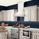 36"Ducted Vent Wooden Convertible Vent Wall Mount Range Hood in Cottage White view 2
