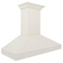 48"Ducted Vent Wooden Convertible Vent Wall Mount Range Hood in Cottage White view 1