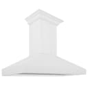 ZLINE 48 in. Wooden Wall Mount Range Hood in Shiplap Bright White Finish (KPWW-48) view 1