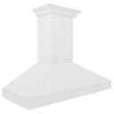 ZLINE 48 in. Wooden Wall Mount Range Hood in Shiplap Bright White Finish (KPWW-48) view 2
