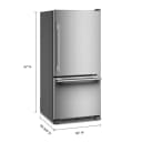 19 Cu. Ft. 30-inch Standard-depth Bottom Mount Refrigerator With Right Door Swing view 3