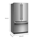 20 Cu. Ft. 36-Inch Counter-Depth French Door Refrigerator with Internal Water Dispenser view 8