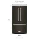 22 Cu. Ft. 36" Counter-depth French Door Refrigerator With Interior Dispense view 5