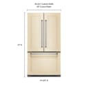 22 Cu. Ft. 36" Panel-ready Counter-depth French Door Refrigerator With Interior Dispense view 3