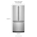 20 cu. Ft. 30-Inch Width Standard Depth French Door Refrigerator with Interior Dispense view 7