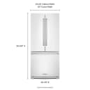 20 cu. Ft. 30-Inch Width Standard Depth French Door Refrigerator with Interior Dispense view 1