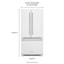 22 Cu. Ft. 33-Inch Width Standard Depth French Door Refrigerator with Interior Dispenser view 5