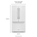 25 Cu. Ft. 36-Width Standard Depth French Door Refrigerator with Interior Dispense view 5