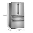 30 Cu. Ft. French Door Refrigerator With Interior Water And Ice And Freshchill™ Full-width Refrigerated Drawer view 3