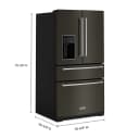 26.2 Cu. Ft. Multi-Door French Door Refrigerator with Platinum Interior view 3