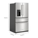 26.2 Cu. Ft. Multi-Door French Door Refrigerator with Platinum Interior view 12