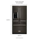 25.8 Cu. Ft. 36" Multi-Door Freestanding Refrigerator with Platinum Interior Design and PrintShield™ Finish view 7