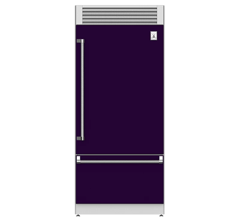 36" Bottom Mount Refrigerator, Top Compressor, Pro, Left Hinged