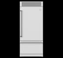 36" Bottom Mount Refrigerator, Top Compressor, Pro, Left Hinged view 1