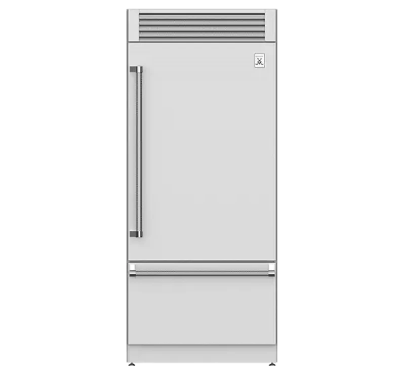 36" Bottom Mount Refrigerator, Top Compressor, Pro, Left Hinged