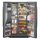 20.8 Cu. Ft. Counter-depth Side-by-side Refrigerator With Exterior Ice And Water Dispenser In Black Ore view 2