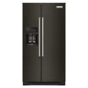 19.9 cu ft. Counter-Depth Side-by-Side Refrigerator with Exterior Ice and Water and PrintShield finish view 1