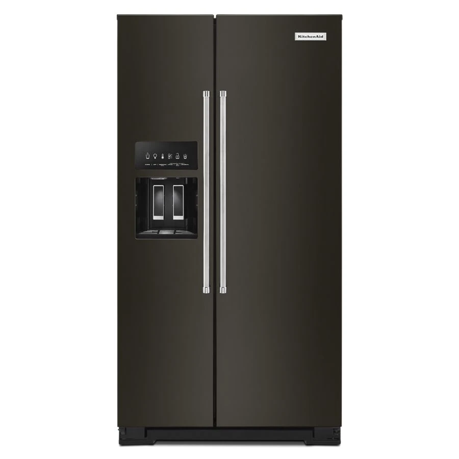 19.9 cu ft. Counter-Depth Side-by-Side Refrigerator with Exterior Ice and Water and PrintShield finish