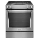 30-inch 4-burner Dual Fuel Downdraft Slide-in Range view 1