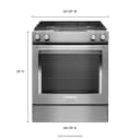 30-inch 4-burner Dual Fuel Downdraft Slide-in Range view 10