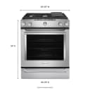 30-inch 5 Burner Gas Convection Slide-in Range With Baking Drawer view 11