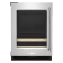 24" Beverage Center with Glass Door and Wood-Front Racks view 1