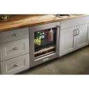 24" Beverage Center with Glass Door and Wood-Front Racks view 2