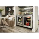 24" Beverage Center with Glass Door and Wood-Front Racks view 3