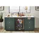 24" Beverage Center with Glass Door and Wood-Front Racks view 9