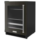 24" Beverage Center with Glass Door and Metal-Front Racks and PrintShield™ Finish view 3