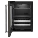 24" Beverage Center with Glass Door and Metal-Front Racks and PrintShield™ Finish view 9