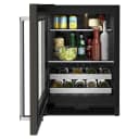 24" Beverage Center with Glass Door and Metal-Front Racks and PrintShield™ Finish view 13